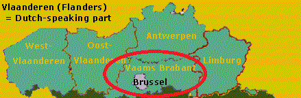 Map Vlaanderen - Vlaams Brabant