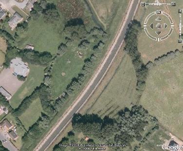 Zenne-oog te Zemst: satellietfoto Google Earth™