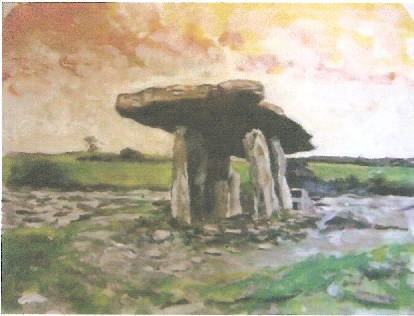 Dolmen of Grainne (Painting Erin Langley, USA)