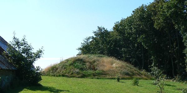 Thusbjerg - Orndrup-Mark (The entrance in the middle of the hill is hidden by plants)