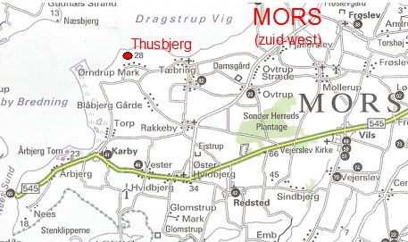 Detail map info-leaflet "Mors"