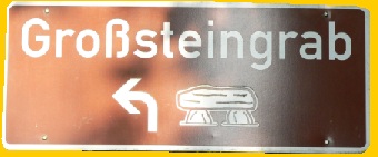 Road sign "Grosteingrab"