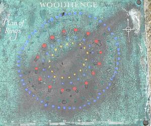 Overzicht Woodhenge (infopaneel)