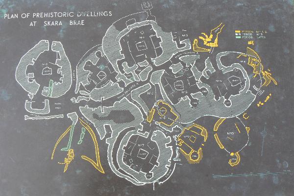 Skara Brae - Plan (Infopaneel)