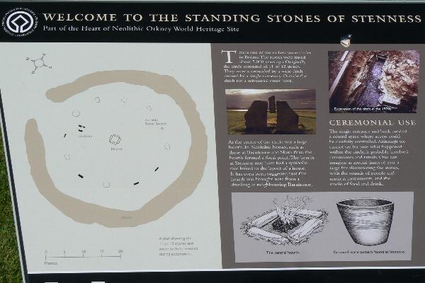 Infopaneel nabij Stones of Stenness