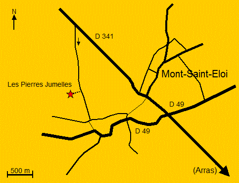 Map Mont-Saint-Eloi